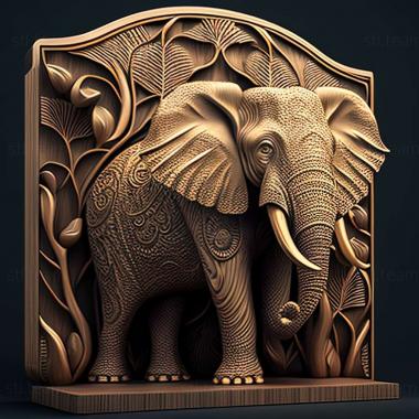 3D model elephant (STL)